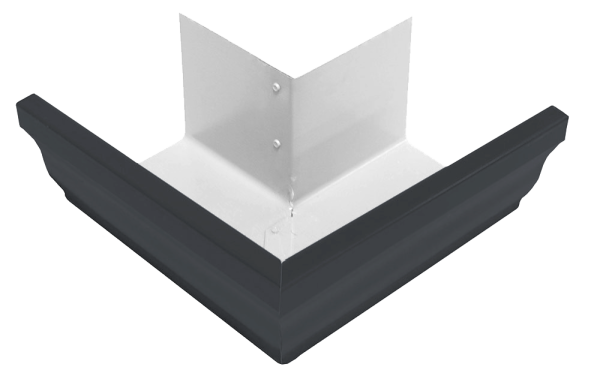 Угол желоба внешний 90° Vortex, Ø 126 мм, RAL 7024