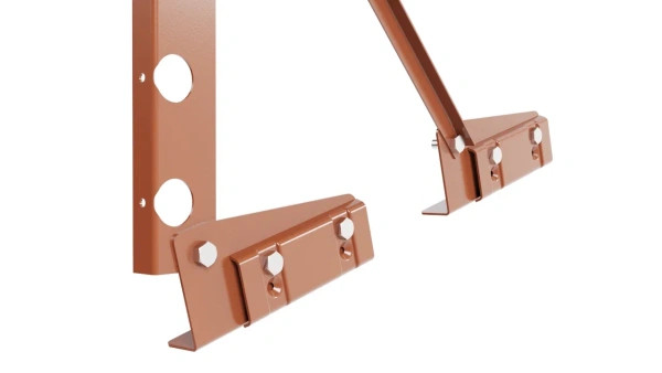 Ограждение кровельное для фальцевой кровли NewLine, H=600 мм, L= 3000 мм RAL 8004