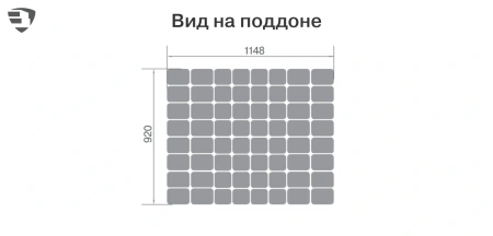 Тротуарная плитка Braer Классико Дуо 40 мм 115х115, 172х115 мм, цвет: коричневый