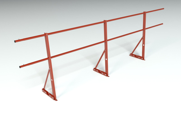 Ограждение кровельное для фальцевой кровли Roofsystems Econom фальц, H=900 мм RAL 3009, L=3000 мм