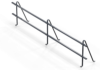 Ограждение кровельное универсальное Orima SYP, H=600 мм, L= 3000 мм RR 23