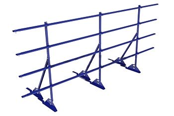 Ограждение кровельное для композитной черепицы Roofsystems Prestige композит, H=1200 мм RAL 5005, L=3000 мм