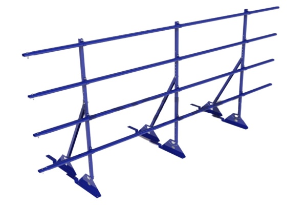 Ограждение кровельное для композитной черепицы Roofsystems Prestige композит, H=1200 мм RAL 5005, L=3000 мм