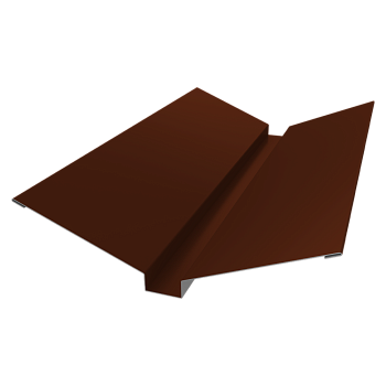 GL Планка ендовы верхней, 115х30х115 мм 0.5 мм, Satin, RAL 3009, L=2000 мм