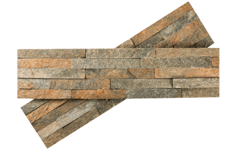 Кварцит, 3D панель из камня, 600х150 мм, Classic Multi Quartz, 8 шт/уп
