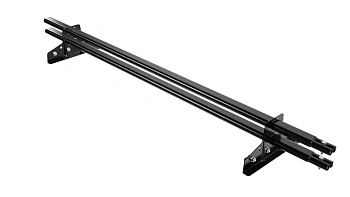 Снегозадержатель для фальцевой кровли Borge L=1500 мм, 2 опоры, 2 трубы, овал 25х45 RAL 9005