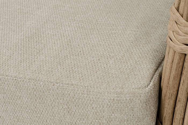 Диван 3-местный из искусственного ротанга, Валенсия цвет: соломенный