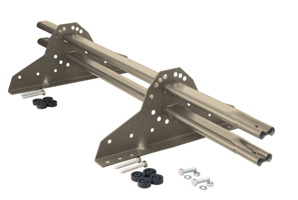 Снегозадержатель Grand Line NEW универсальный,  L=1000 мм, 2 опоры, 2 трубы, овал 42х21 мм. RAL 1015