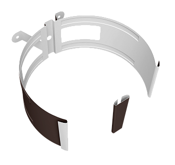 Кронштейн трубы на дерево Vortex Project Ø210\145 мм, RAL 8017