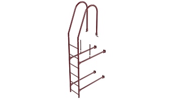 Фасадная лестница Borge, верхняя секция, L=1800 мм RAL 3005