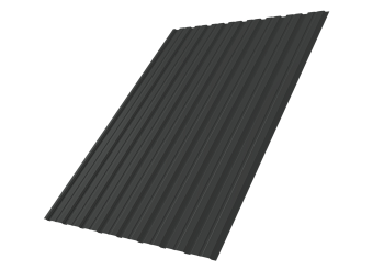Профилированный лист GL C10 B, 0.5 мм, Satin, RAL 7016 Профилированный лист GL C10 B, 0.5 мм, Satin, RAL 7016
