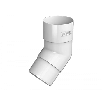 Колено трубы 108°, Технониколь пвх, стандарт Ø 82 мм, цвет: белый