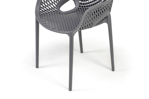 Стул пластиковый Беллини, цвет: темно-серый