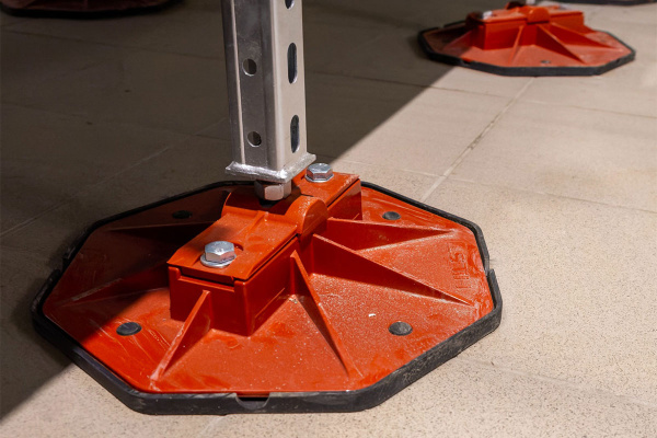 Кровельная поворотная опора HILST Platform, MV с корректором угла наклона до 15°