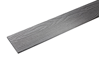 Фибросайдинг Фибратек Сибирская лиственница 8 мм, 100х3000 мм, под покраску цвет: серый