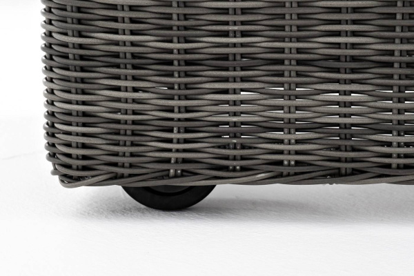 Шезлонг из искусственного ротанга, Рим графит