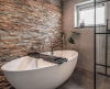 Сланец, 3D панель из камня, 600х150 мм, Rockface Rusty slate