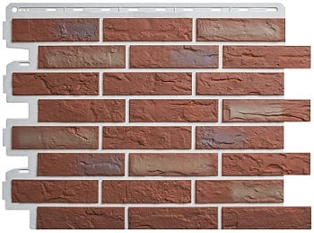 Фасадные панели Альта Профиль, Рижский кирпич, 800 х 590 мм цвет: 02