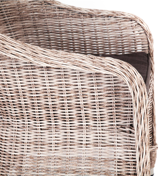 Кресло плетеное из искусственного ротанга, Равенна бежевый
