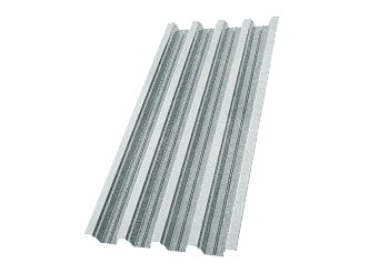 Профилированный лист GL H75 R, 0.9 мм, Zn, zinc