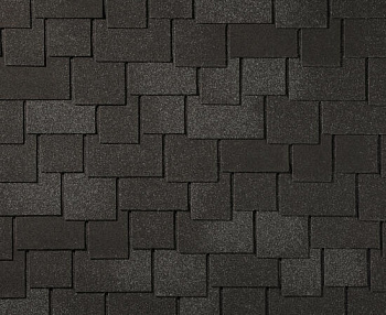 Битумная черепица RoofShield, Премиум, резиденция цвет: черный янтарь, 2.3 м² / уп.