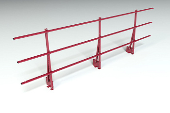 Ограждение кровельное на парапет Roofsystems Elite, H=900 мм RAL 3011, L=3000 мм