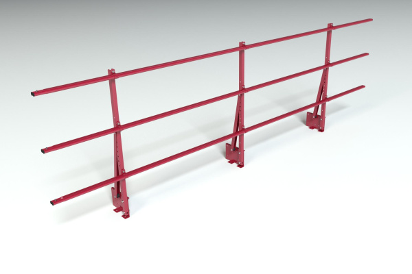 Ограждение кровельное на парапет Roofsystems Elite, H=900 мм RAL 3011, L=3000 мм