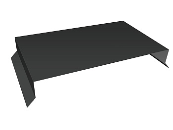 GL Парапетная крышка прямая 0.45 мм, Drap ST, RAL 7016, 250 мм, L=2500 мм