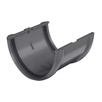 Соединитель желоба, Технониколь пвх, стандарт Ø 125 мм, цвет: серый