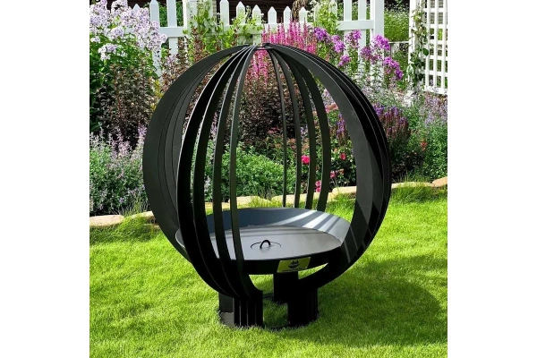 Костровая чаша Сфера, Ø1500 мм, Н=1650 мм, сталь 5 мм