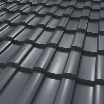 Металлочерепица Stynergy, Stella 0.5 мм, Corundum Matt, RAL 7024