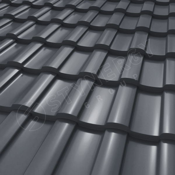 Металлочерепица Stynergy, Stella 0.5 мм, Corundum, RAL 7024