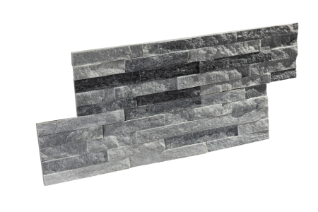Мрамор, 3D панель из камня, 600х150 мм, Classic Cloudy Grey, 8 шт/уп