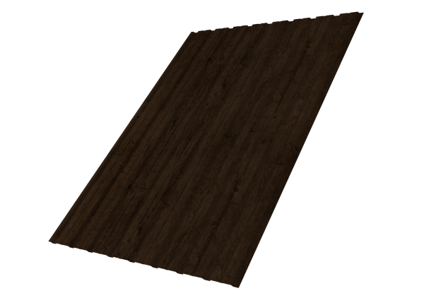 Профилированный лист GL C10 B, 0.45 мм, Print-double Elite, Antique Wood Профилированный лист GL C10 B, 0.45 мм, Print-double Elite, Antique Wood