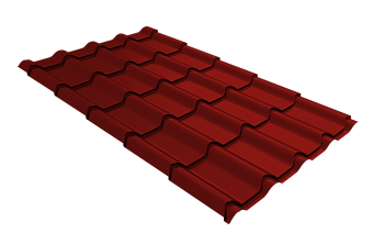 Профиль волновой Grand Line камея 0.45 мм, PE, RAL 3011