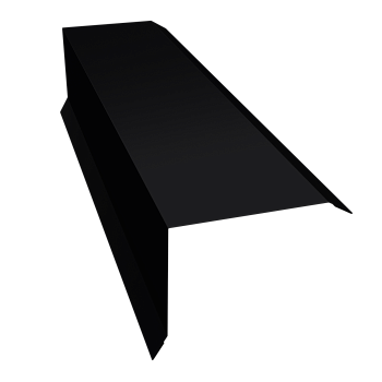 GL Торцевая планка, 80х100 мм 0.45 мм, Drap TX, RAL 9005, L=2000 мм