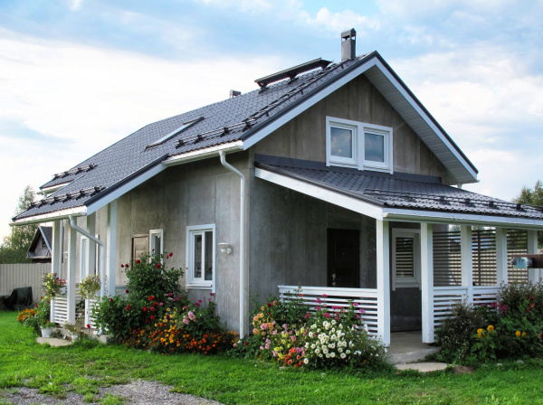 Снегозадержатель универсальный Roofsystems Econom Smart, 4 опоры, 2 трубы, круг Ø25 мм, L=3000 мм, RAL 8017