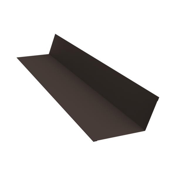 GL Планка примыкания, 90х140 мм 0.5 мм, Rooftop бархат, RR 32, L=2000 мм