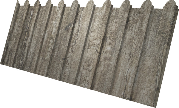 Профилированный лист GL C8 A, фигурный, 0.45 мм, Print Elite, Nordic Wood TwinColor