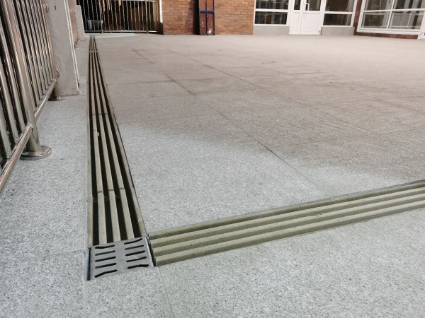 Лоток водоотводный Standartpark, CompoMax Open Slot, ширина 150 мм, h50, песочный, арт: 720