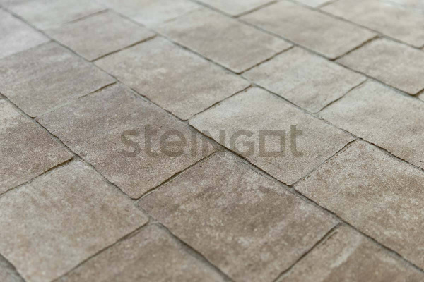 Тротуарная плитка Steingot Старый город 60 мм 160/200/240 х 160 мм, цвет: травертин