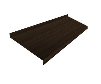 Отлив простой GL, 200 мм 0.45 мм, Print Elite, Coffee Wood TwinColor, L= 3000 мм