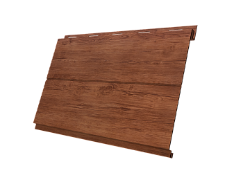 Металлический сайдинг Grand Line, Вертикаль Line 0.45 мм, Print Premium, Rowan Fresh TwinColor