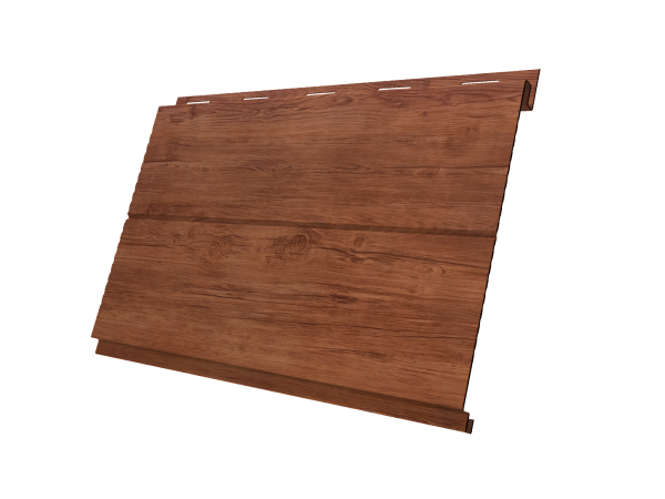 Металлический сайдинг Grand Line, Вертикаль Line 0.45 мм, Print Premium, Rowan Fresh TwinColor