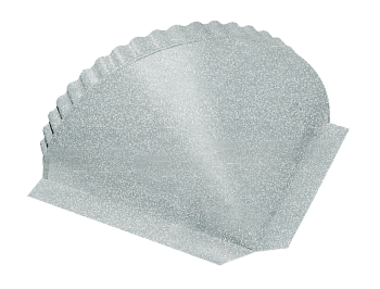 GL Заглушка конька полукруглого, конусная 0.45 мм, Zn, б\ц