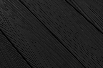 Террасная доска МПК из минерально-полимерного композита 140 мм, L= 6000 мм Тиснение дерево, цвет: антрацит