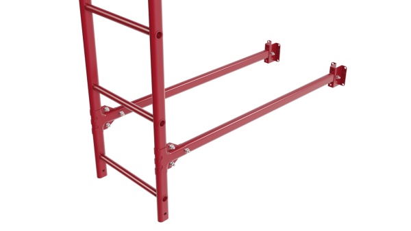 Фасадная лестница Borge, верхняя секция, L=1800 мм RAL 3003