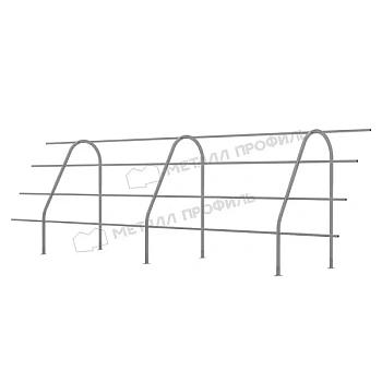 Ограждение кровельное Металл Профиль, H=1200 мм, L=3000 мм RAL 7004