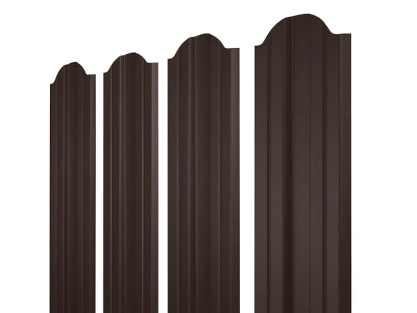 ММТ Штакетник М-образный, фигурный, 110 мм 0.5 мм, PE-double Matt, RAL 8017