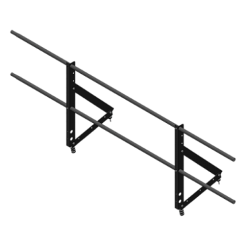 Ограждение кровельное Optima на фальцевой кровлю H=650 мм, L=2000 мм, RAL 9005